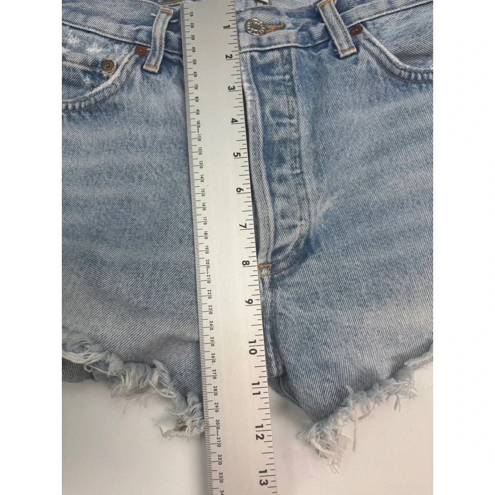 Revolve‎ AGOLDE Parker Vintage Cut Off Denim Shorts Light Wash A026-811 Size 30